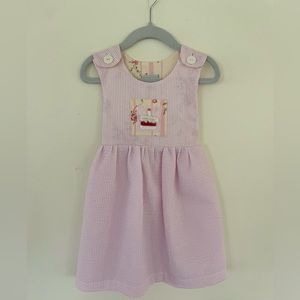 NWT| Haute baby | pink, seersucker | birthday dress | size 2T